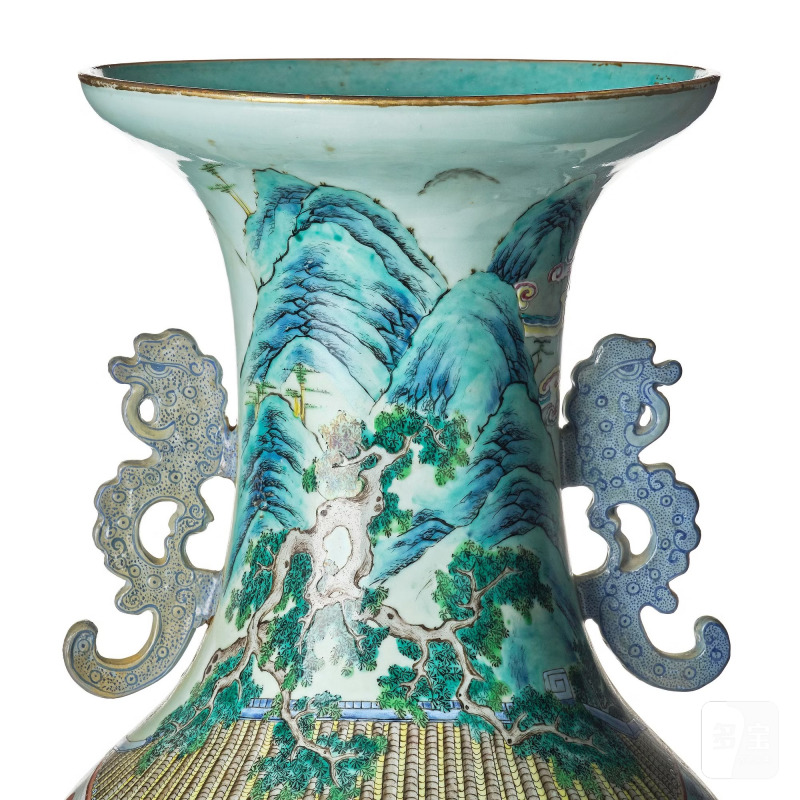 A massive famille rose 'figural' vase, - 图5